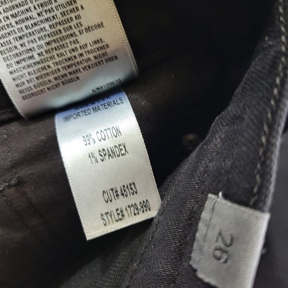 COH Olivia High Rise Button Fly Skinny Ankle Lace Jean in Black - Picture 13 of 13